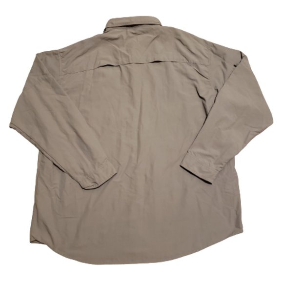 Naviskin Button Up Fishing Shirt Long Sleeve Outdoor Gray | Men's XXL Pre-owned - Picture 2 of 9